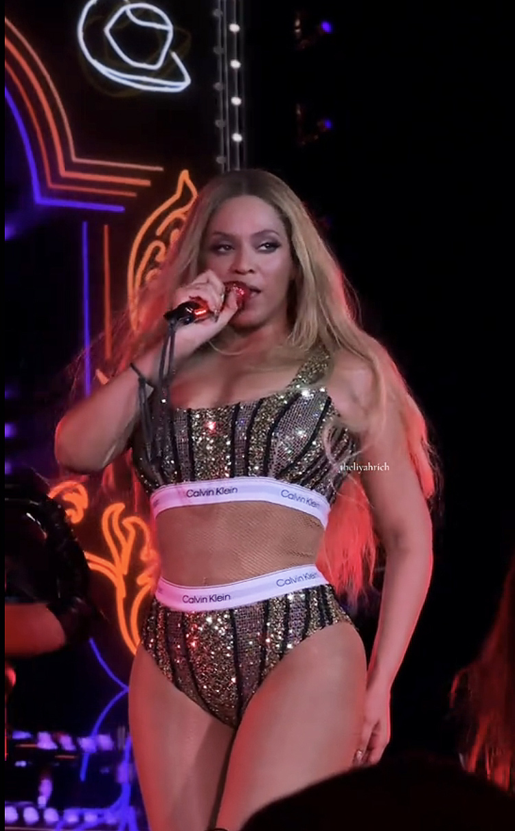 Beyoncé shows off her curves in bedazzled Calvin Klein underwear during ‘Cowboy Carter’ tour