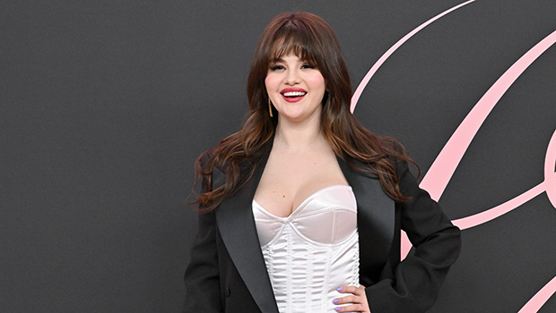 Selena Gomez Shows Off New Bangs & Rocks Sexy Pantsuit at BFF Nicola Peltz’s ‘Lola’ Premiere