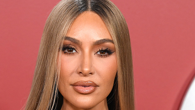 Kim Kardashian Stuns in Racy Plunging Top &amp; Cowgirl Hat While Hanging With La La Anthony &amp; Khloe Kardashian