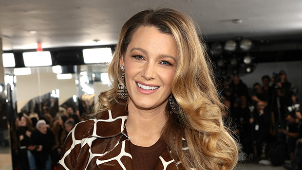 Blake Lively Slays Sexy Giraffe Print Mini Skirt & Matching Jacket at NYFW: Photos