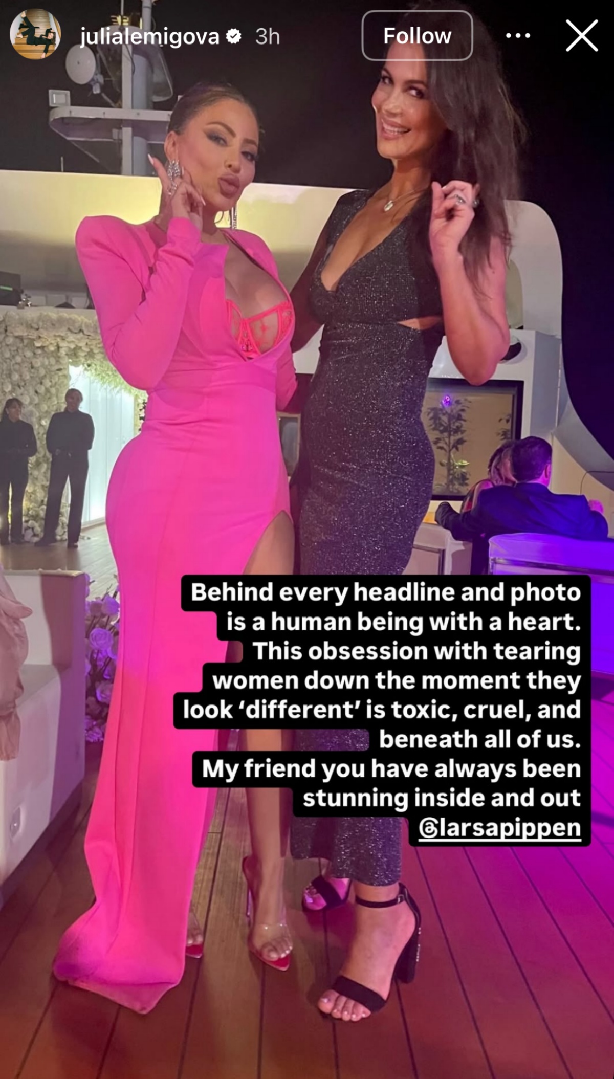 RHOM's Julia Lemigova Defends Larsa Pippen After Plastic Surgery Rumors