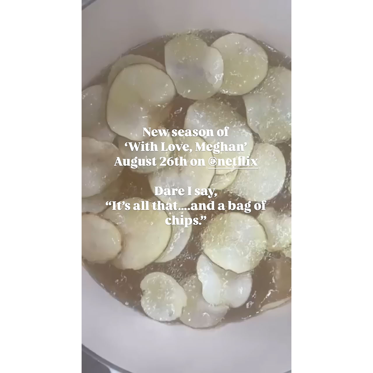 Meghan Markle Makes Homemade Potato Chips to Tease Return of Netflix Show