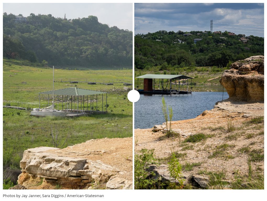 Texas floods overwhelm Lake Travis with over 17 feet of water: See before, after photos